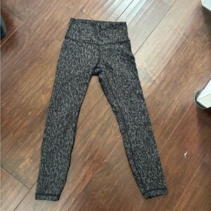 lululemon Wunder Under Black Heathered High-Rise Leggings